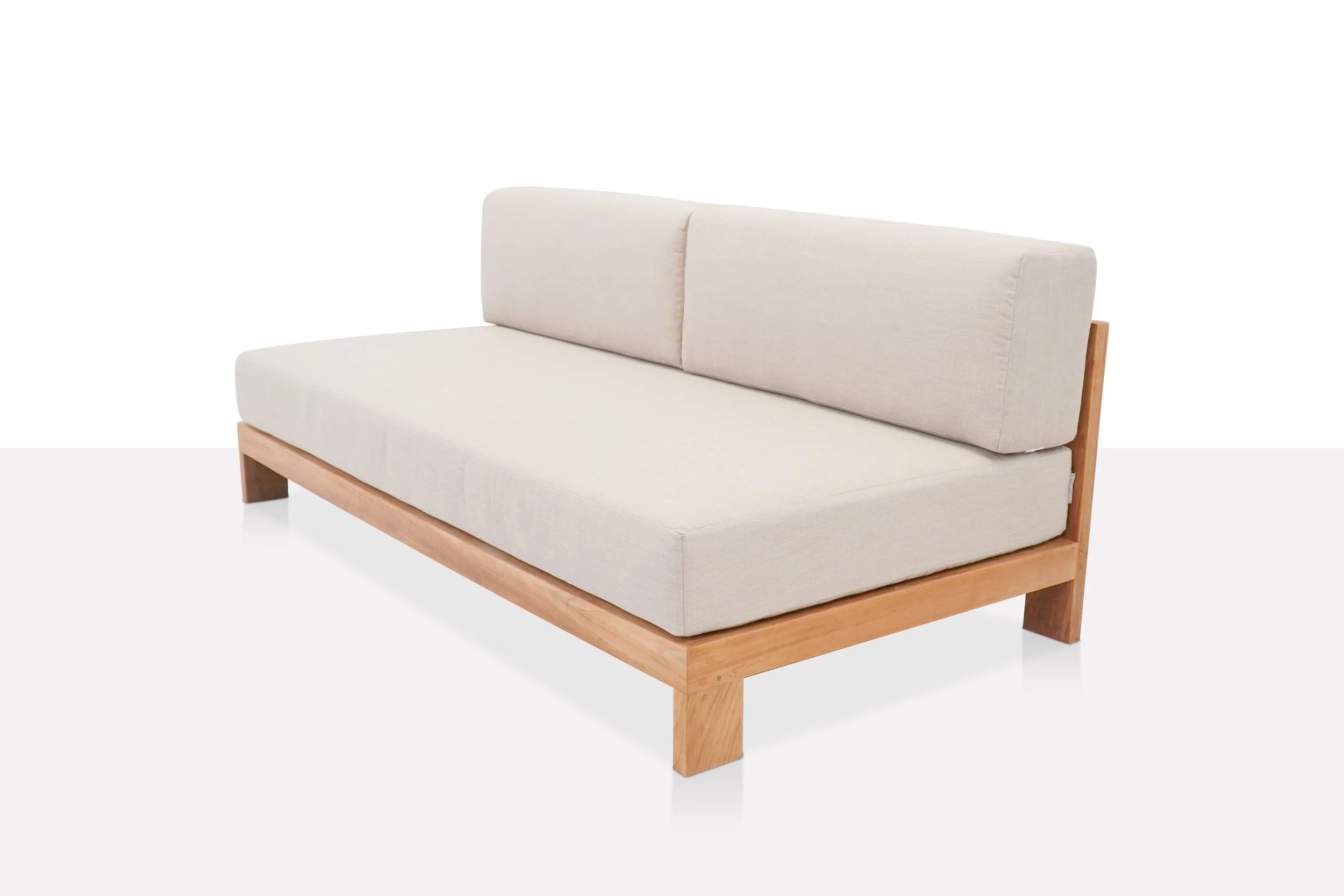 Capri Sectional Armless Sofa Cushion Back 31.5